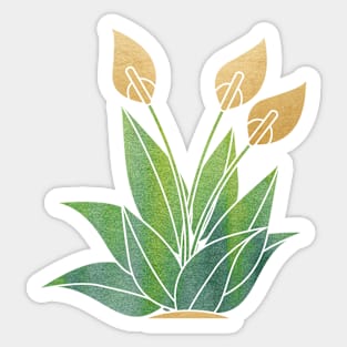 Plants Art Green Sticker